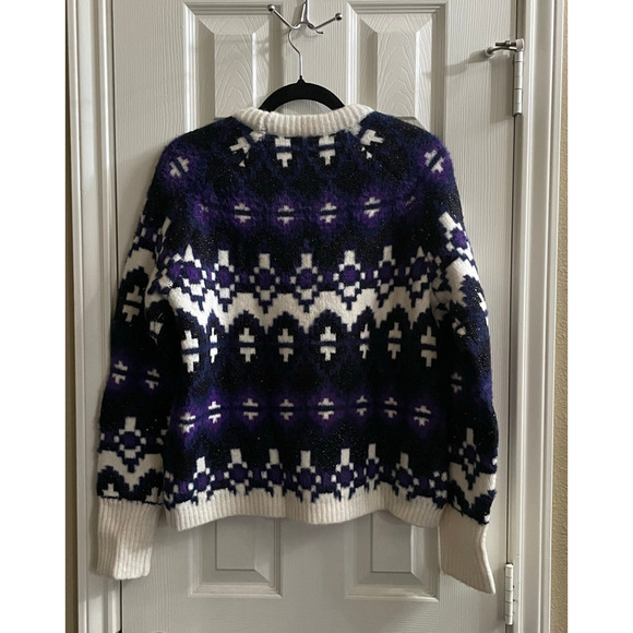 The Drop Valeria Fairisle Sweater L – Indie, Casual, Whimsygoth, Cozy Knit - Picture 3 of 4